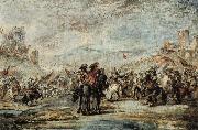 Francesco Simonini The Cavalry Charge France oil painting artist